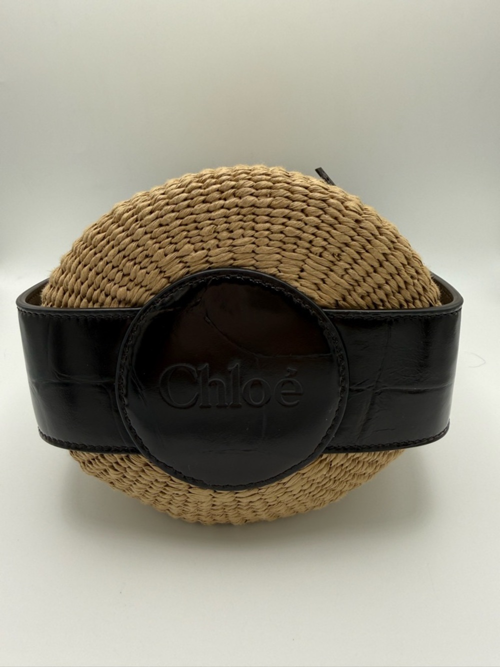 Chloé Woven Raffia Bucket Bag - Picture 10 of 16